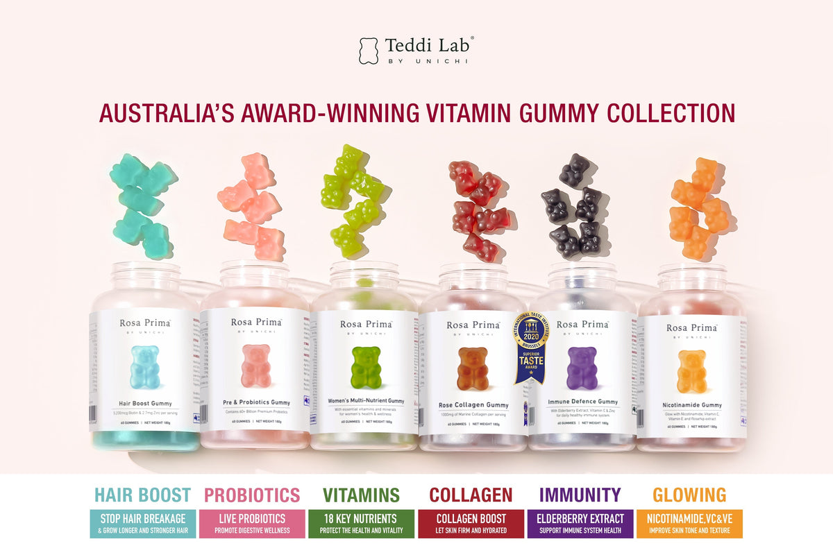 6 Benefits of Hair Skin and Nails Gummies - Teddi Lab by Unichi