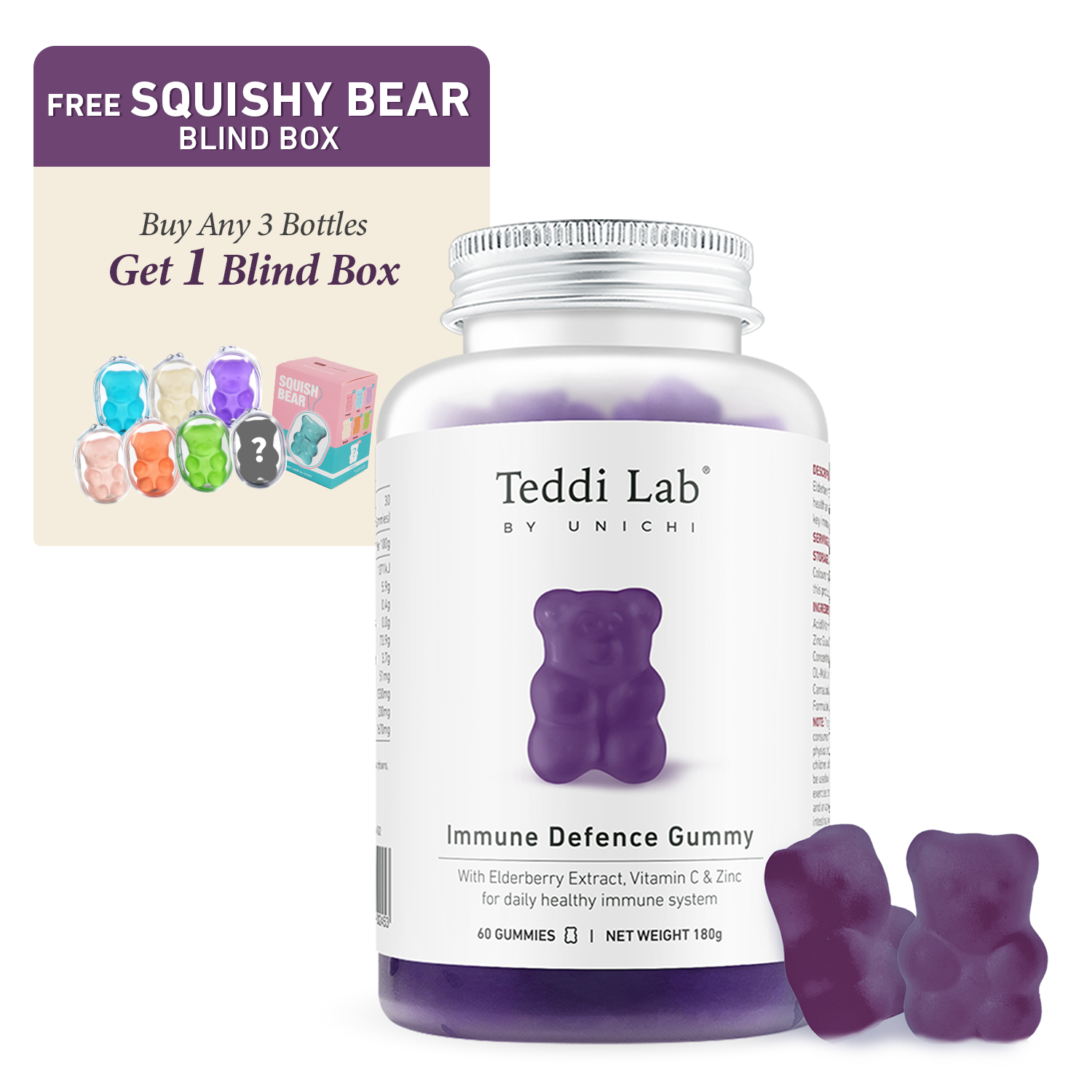 Teddi Lab Elderberry Immune Defence Gummy