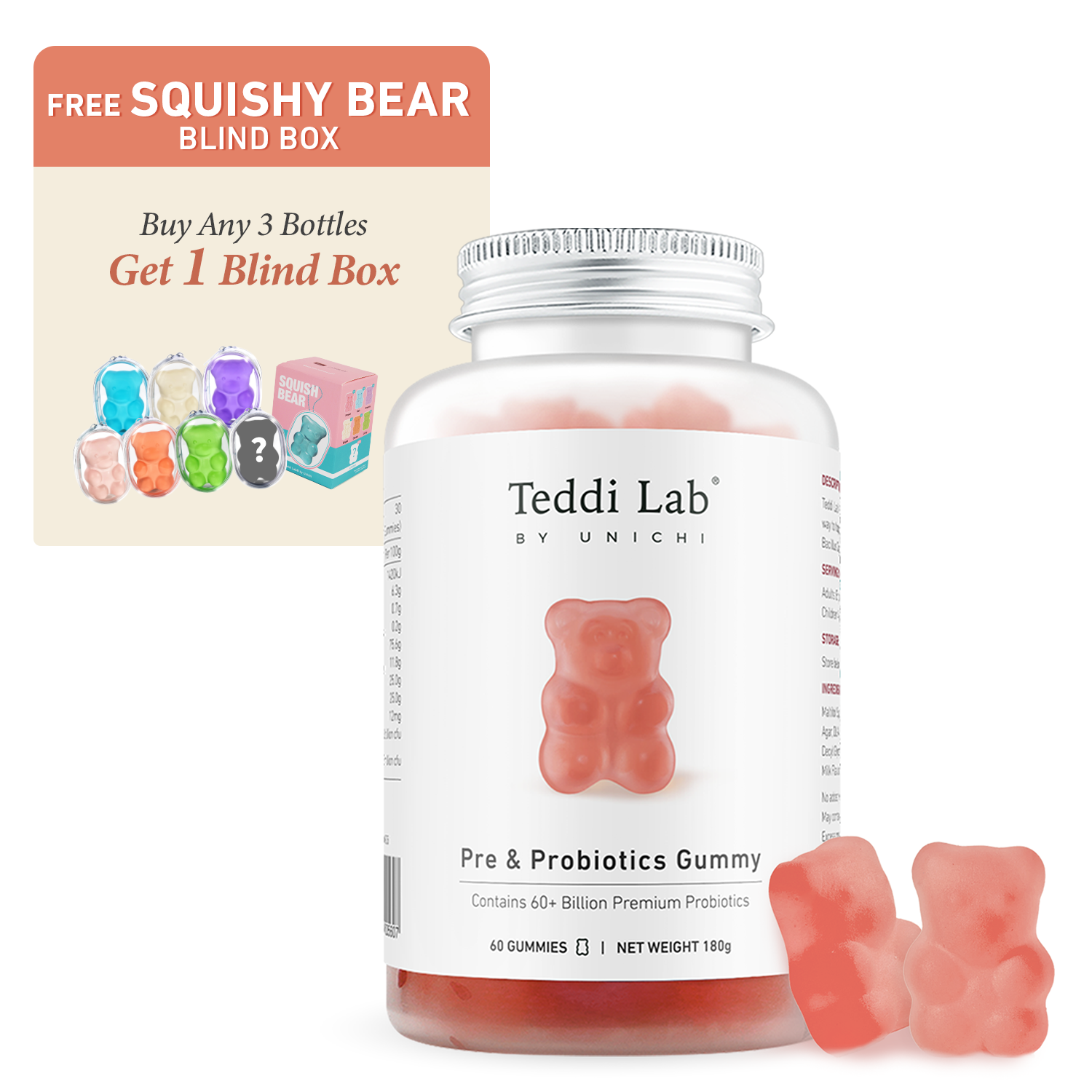 Teddi Lab Pre & Probiotics Gummy