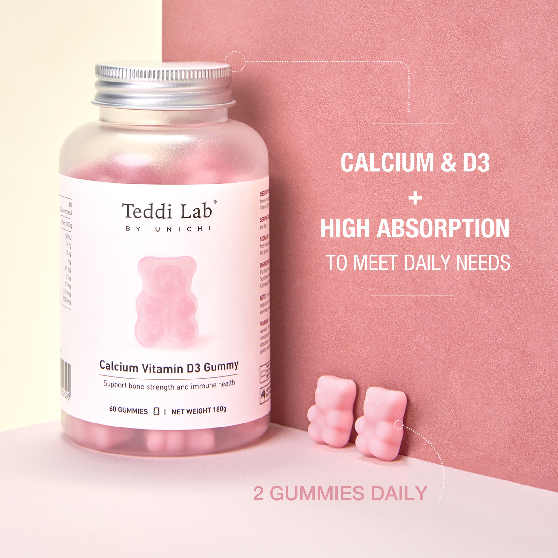 Teddi Lab Calcium Vitamin D3 Gummy