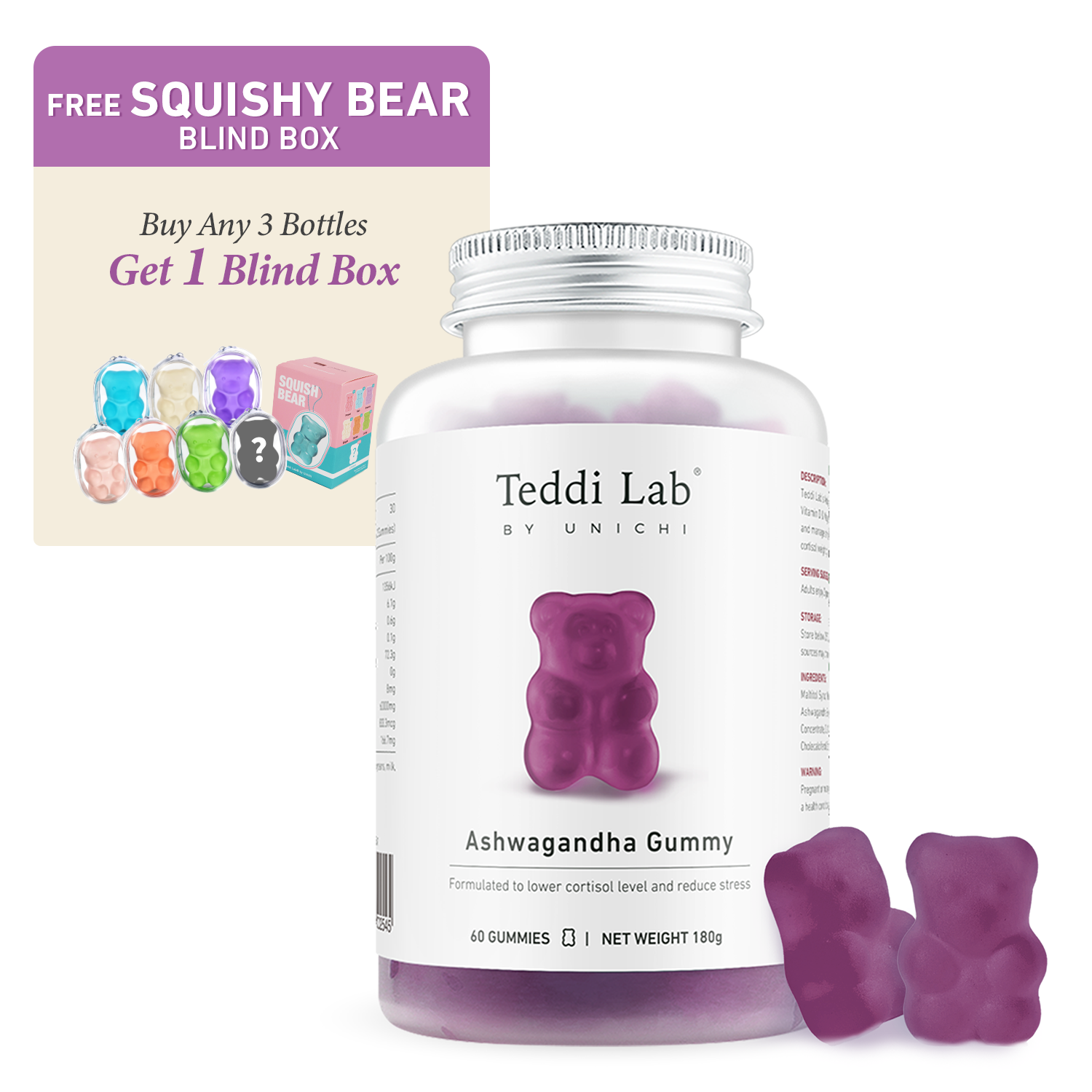 Teddi Lab Ashwagandha Gummy [EXPORT ONLY]