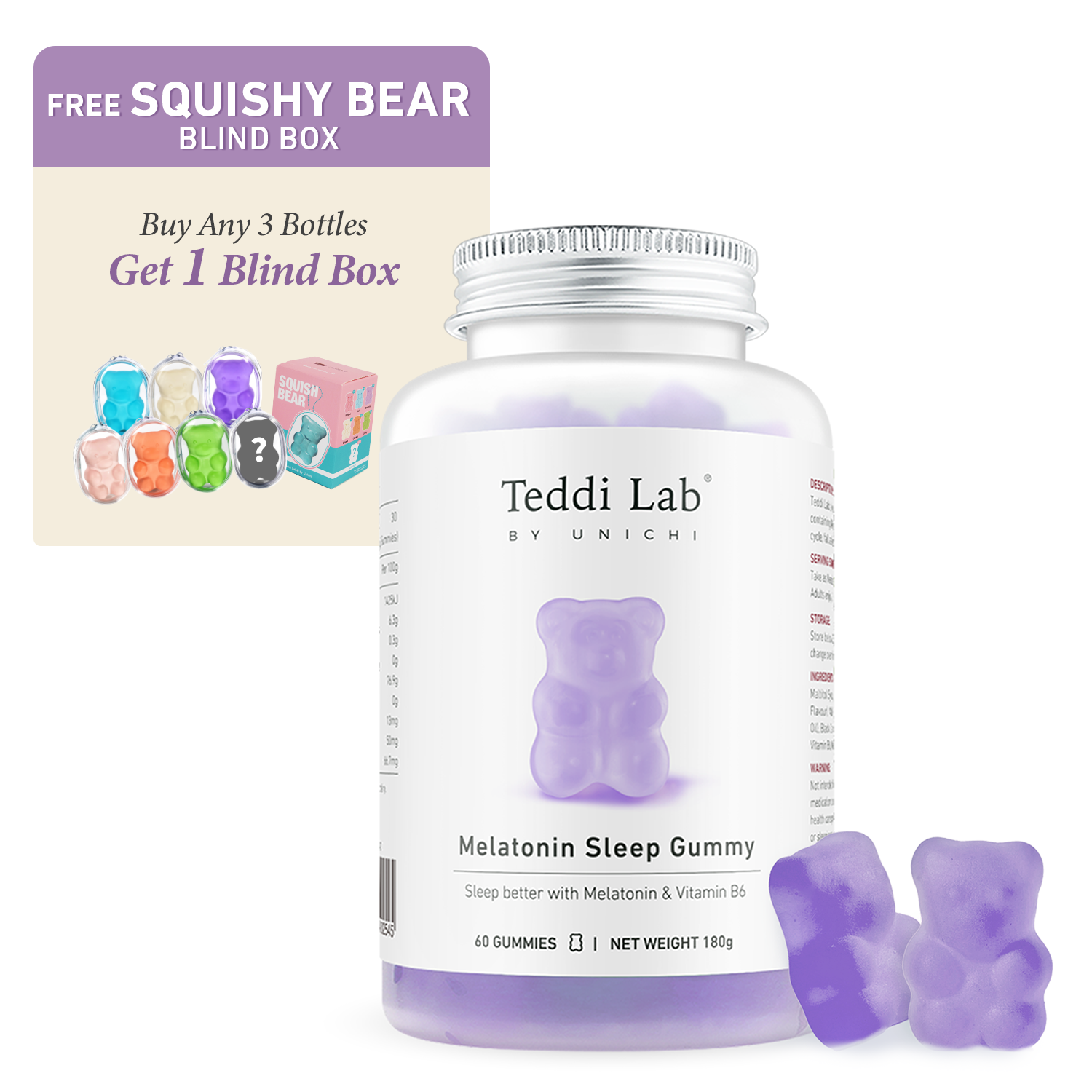 Teddi Lab Melatonin Sleep Gummy [EXPORT ONLY]