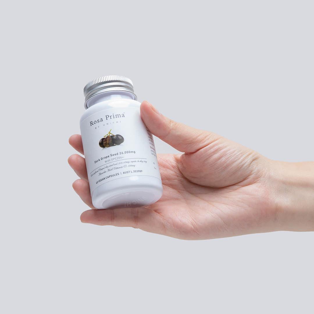 [DM X Teddi Lab] Unichi Rosa Prima Dark Grape Seed 26000mg with OPC206+ - Teddi Lab by Unichi