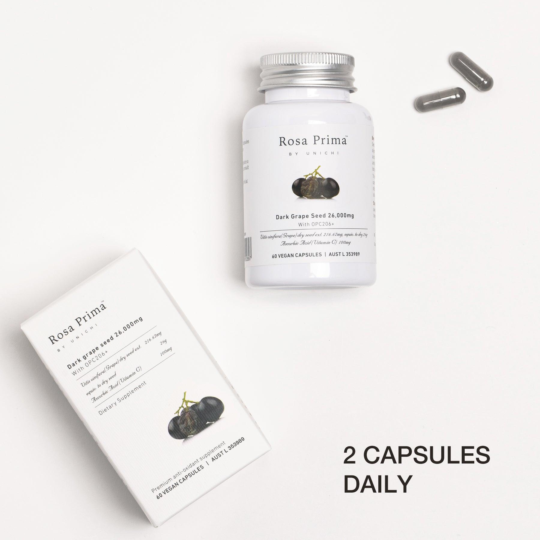 Grape Seed Extract Capsules Australia | Unichi Rosa Prima – Teddi