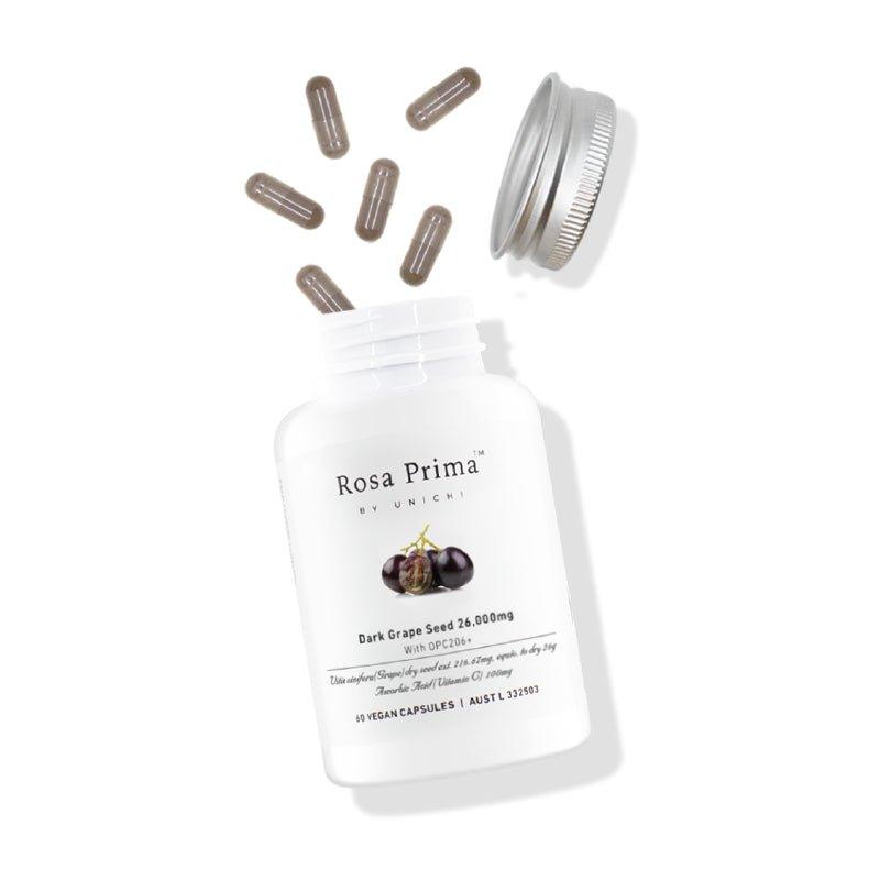 [DM X Teddi Lab] Unichi Rosa Prima Dark Grape Seed 26000mg with OPC206+ - Teddi Lab by Unichi