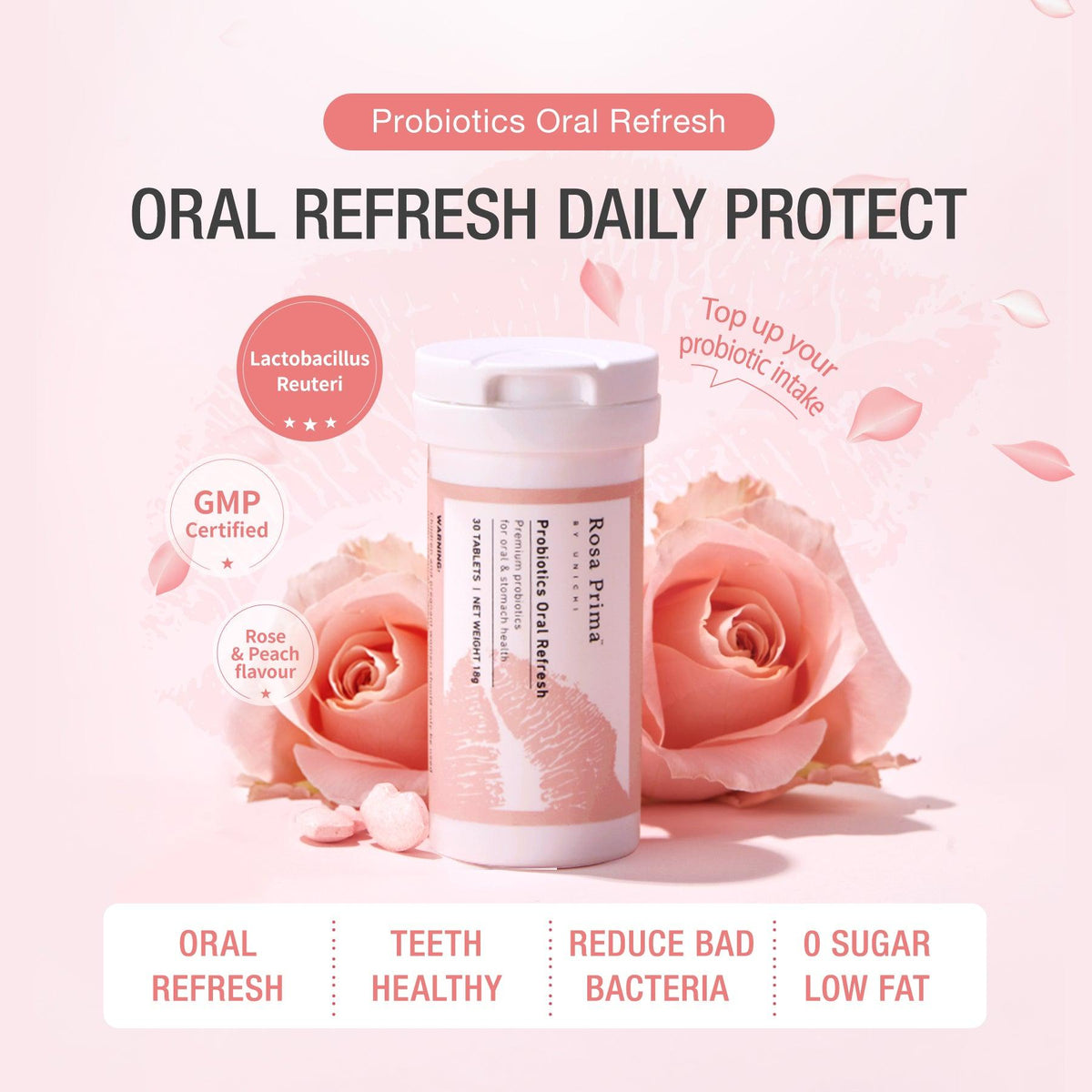 [DM X Teddi Lab] Unichi Rosa Prima Probiotics Oral Refresh - Teddi Lab by Unichi