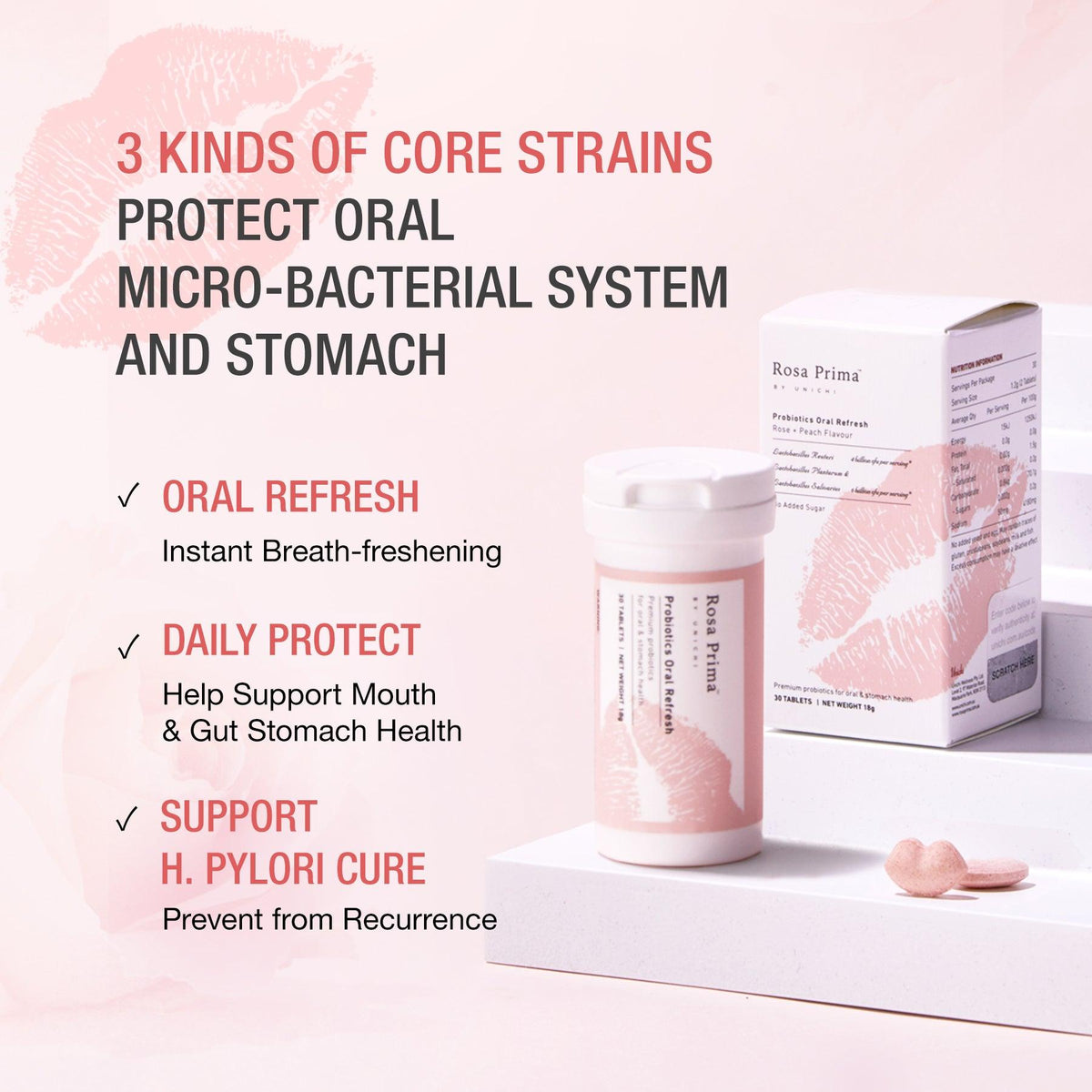 [DM X Teddi Lab] Unichi Rosa Prima Probiotics Oral Refresh - Teddi Lab by Unichi