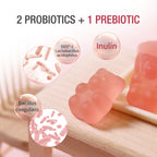 Teddi Lab by Unichi Pre & Probiotics Gummy 60s - Gut Health & Digestive Support - Teddi Lab by Unichi