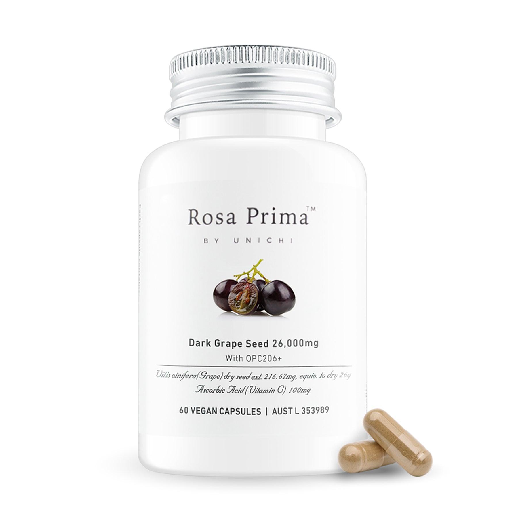 Rosa Prima Dark Grape Seed OPC206+