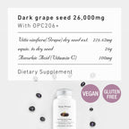 Unichi Rosa Prima Dark Grape Seed 26000mg with OPC206+ - Unichi Wellness