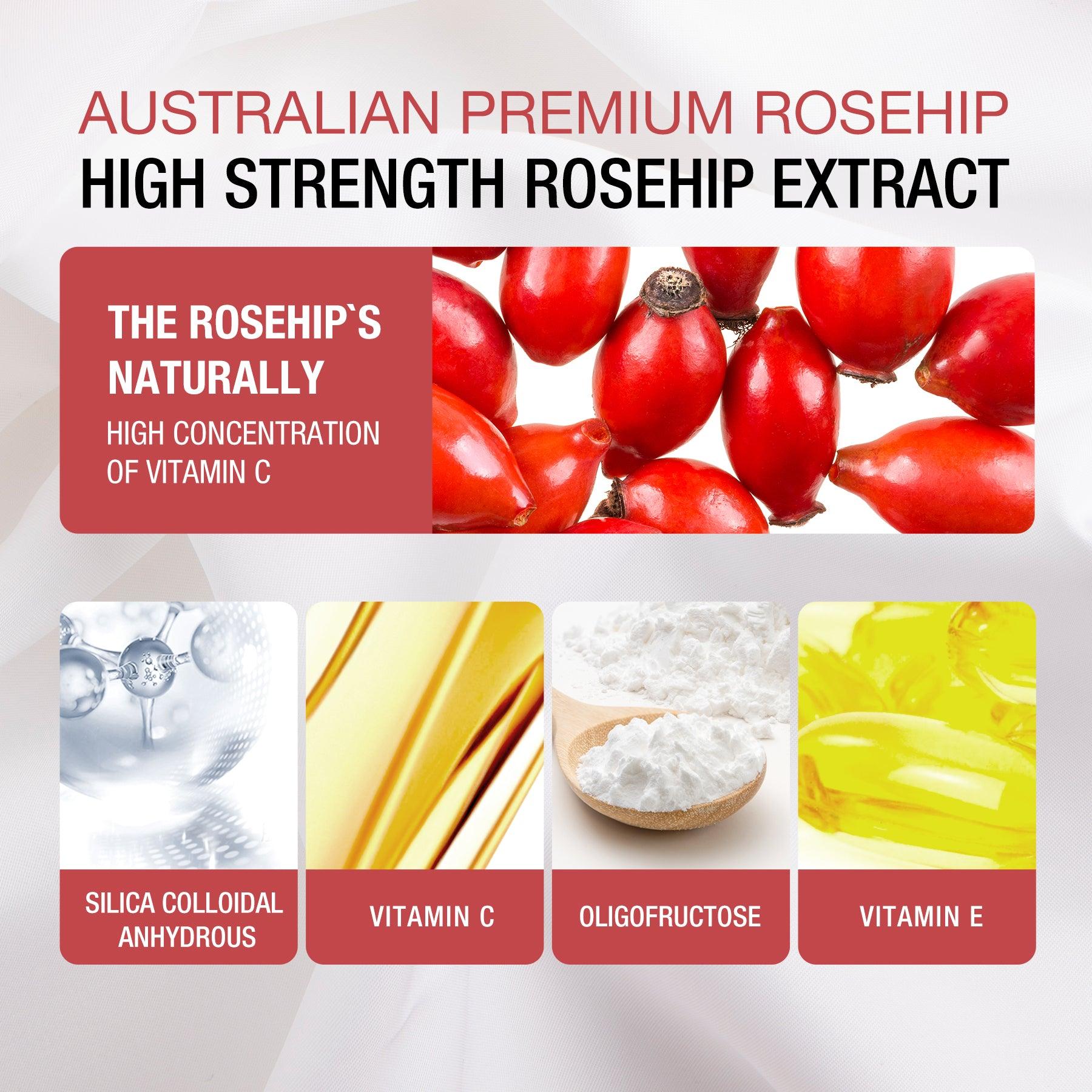 Unichi Rosa Prima Rosehip Extract 1500MG Complex - Unichi Wellness